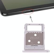 Vassoio scheda SIM per Galaxy Tab S4 10.5 T835 + vassoio scheda Micro SD (argento)