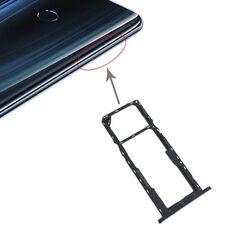 Vassoio scheda SIM + vassoio scheda SIM + vassoio scheda micro SD per Asus ZenFone Max Pro (M2) ZB631KL (nero)