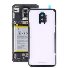 Per OnePlus 6T Cover posteriore della batteria con obiettivo della fotocamera (trasparente)