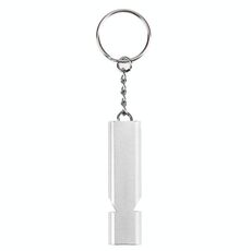 3 Pz Mini Portatile 120DB Doppio Tubo Doppio Decibel Campeggio Esterni Escursionismo Sopravvivenza Survival Fischio Doppia Frequenza EmnergeCy Whistle Portachiavi (argento)