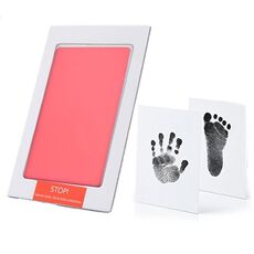 Impronta per impronte per bambini non tossico Impronta Impronta souvenir Regali per giocattoli per argilla infantile (rosa)