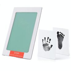 Impronta per impronte per bambini non tossico Impronta Impronta souvenir Regali per giocattoli per argilla infantile (verde)