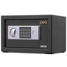 Deli Home Office Hotel Mini Electronic Security Lock Box Wall Cabinet Safety Box (Nero)
