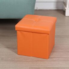 Storage Box Creative Dormitory Storage Stool (arancione)