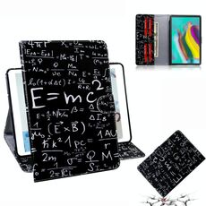 Custodia in pelle con vibrazione orizzontale modello formula per Galaxy Tab S5E T720 / T725, con supporto, slot per schede e portafoglio