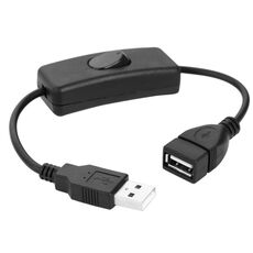 Cavo prolunga da 28 cm USB 2.0 A maschio a femmina con interruttore