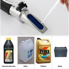 RZ115 Rifrattometro antigelo automobilistico Punto di congelamento Urea Adblue Batteria Fluido Vetro Acqua Tester Misuratore Strumento ATC