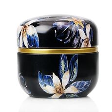 HOOMIN Scatola da tè Barattolo da tè Portaoggetti Portacandele Contenitore Matcha Mini caffè in polvere Organizer Lattine Multifunzione Rotondo Metallo, Colore: Moshan blossom