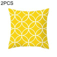 2 pezzi 45x45 cm federa a righe gialle federa geometrica cuscino copriletto cuscino stampa federa federa ufficio camera da letto, dimensioni: 450 * 450 mm (27)