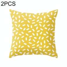 2 pezzi 45x45 cm federa a righe gialle federa geometrica cuscino copriletto cuscino stampa federa federa ufficio camera da letto, dimensioni: 450 * 450 mm (3)