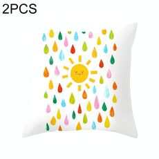 2 pezzi 45x45 cm federa a righe gialle federa geometrica cuscino copriletto fodera per cuscino stampa federa federa ufficio camera da letto, dimensioni: 450 * 450 mm (18)