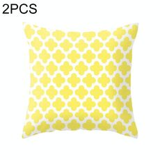 2 pezzi 45x45 cm federa a righe gialle federa geometrica cuscino copriletto cuscino stampa cuscino federa ufficio camera da letto, dimensioni: 450 * 450 mm (22)
