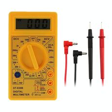 DT-830B Multimetro digitale portatile Amperometro Voltmetro Display digitale Tester universale (giallo)