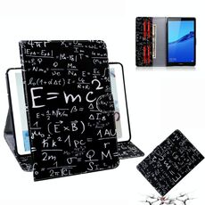 Custodia in pelle a vibrazione orizzontale modello formula per Huawei MediaPad M5 Lite 8 / Honor Tab 5, con supporto, slot per schede e portafoglio
