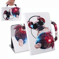 Custodia in pelle a vibrazione orizzontale modello Fashion Dog per Huawei MediaPad M5 Lite 10, con supporto, slot per schede e portafoglio