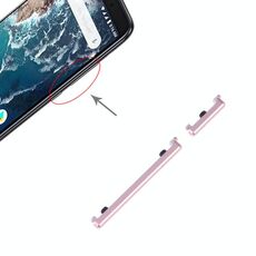 Pulsante di accensione e pulsante di controllo del volume per Xiaomi Mi 6X / A2 (rosa)