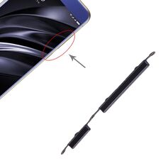 Pulsante di accensione e pulsante di controllo del volume per Xiaomi Redmi 6A / Redmi 6 (nero)