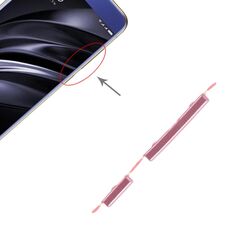 Pulsante di accensione e pulsante di controllo del volume per Xiaomi Redmi 6A / Redmi 6 (rosa)