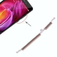 Pulsante di accensione e pulsante di controllo del volume per Xiaomi Redmi Note 4 (oro)