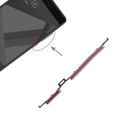 Pulsante di accensione e pulsante di controllo del volume per Xiaomi Redmi Note 4X (rosa)