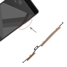Pulsante di accensione e pulsante di controllo del volume per Xiaomi Redmi Note 4X (oro)