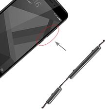 Pulsante di accensione e pulsante di controllo del volume per Xiaomi Redmi 4X (nero)