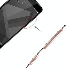 Pulsante di accensione e pulsante di controllo del volume per Xiaomi Redmi 4X (oro)