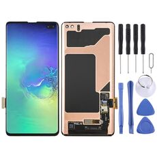 Schermo LCD originale Super AMOLED per Galaxy S10+ (digitalizzatore completo nero)