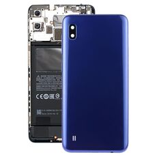 Cover posteriore batteria per Galaxy A10 SM-A105F/DS, SM-A105G/DS con obiettivo fotocamera e tasti laterali (blu)