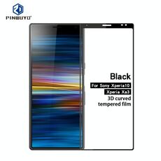 Pellicola in vetro temperato curvo 3D PINWUYO 9H per Sony Xperia 10 / Xperia XA3 （Nero）