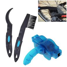 Ciclismo Bicicletta Catena per bicicletta Strumento per la pulizia delle ruote Spazzole per la pulizia Set di spazzole Strumenti di riparazione puliti