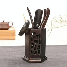 Decorazione domestica Set da tè in legno di ebano Accessori per vassoio da tè Clip da tè (34-1)