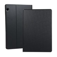 Custodia protettiva universale in TPU con struttura a molla per Huawei MediaPad T5, con supporto (nero)