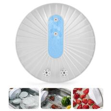GYB001 Mini-ultrasuoni Lavastoviglie Portatile Ricarica USB Fruit Cleaner, Confezione Neutra (Blu)