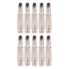 10 PCS LZ1163-1 Adattatore audio da 6,35 mm XRL femmina a femmina