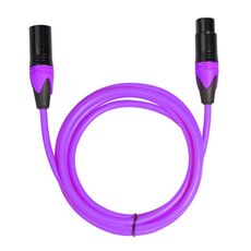 Cavo audio per mixer microfono XRL maschio a femmina, lunghezza: 1 m (viola)