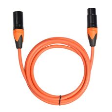 Cavo audio per mixer microfono XRL maschio a femmina, lunghezza: 1,8 m (arancione)