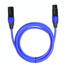 Cavo audio per mixer microfono XRL maschio a femmina, lunghezza: 1,8 m (blu)