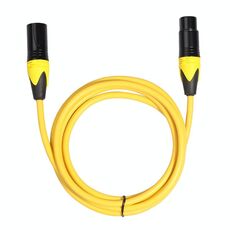 Cavo audio per mixer microfono XRL maschio a femmina, lunghezza: 1,8 m (giallo)