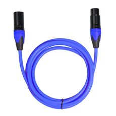 Cavo audio per mixer microfono XRL maschio a femmina, lunghezza: 3 m (blu)