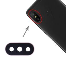 Copriobiettivo per fotocamera da 10 PC per Xiaomi Redmi 6 Pro / MI A2 Lite (oro)