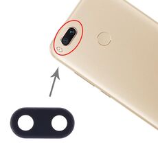 Copriobiettivo per fotocamera da 10 PC per Xiaomi Mi 5X / A1 (nero)