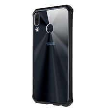 Custodia protettiva in TPU antigraffio + acrilico per Asus Zenfone Max Pro (M2) ZB631KL (nero)