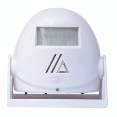 Campanello intelligente senza fili Sensore di movimento a infrarossi Avviso vocale Campanello di avvertimento Allarme (bianco)