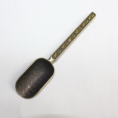 Cucchiaino da tè con motivo floreale in rame-zinco Kungfu Teaism Accessories (ciano)