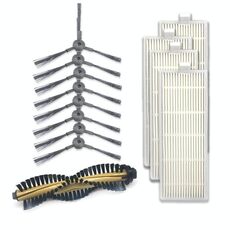 XI217 4 paia K614 spazzole laterali + 4 filtri I207 PC + set spazzola principale I202 per ILIFE A4