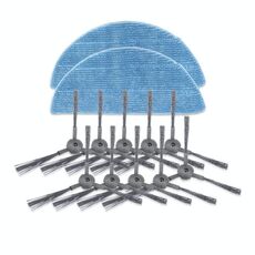 XI246 5 paia K614 spazzole laterali + 2 pezzi I201 Set di stracci per ILIFE V3S Pro / V3S / V5S Pro / V50 / V5S