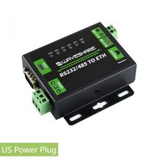 Convertitore Waveshare industriale da RS232 / RS485 a Ethernet, spina USA