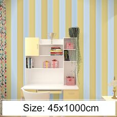 Rotolo di carta da parati impermeabile della parete del soggiorno della camera da letto della decorazione del mattone del PVC creativo Adesivi per carta da parati, dimensioni: 45 x 1000 cm (giallo)