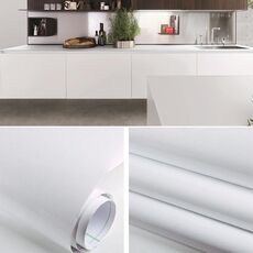 Perlescente Creativo PVC Decorazione di mattoni Mobili Carta da parati Adesivi Camera da letto Soggiorno Parete Carta da parati impermeabile Rotolo, Dimensioni: 60x500cm (Bianco)